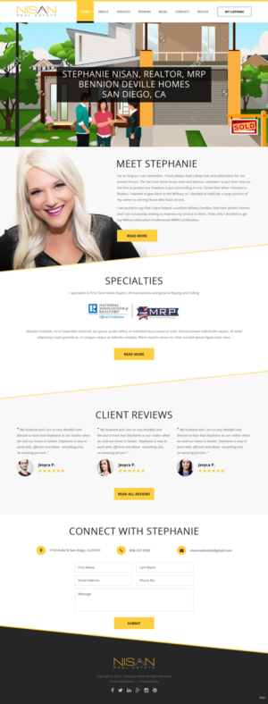 Web Design by pb for Nisan Real Estate | Design: #13595406