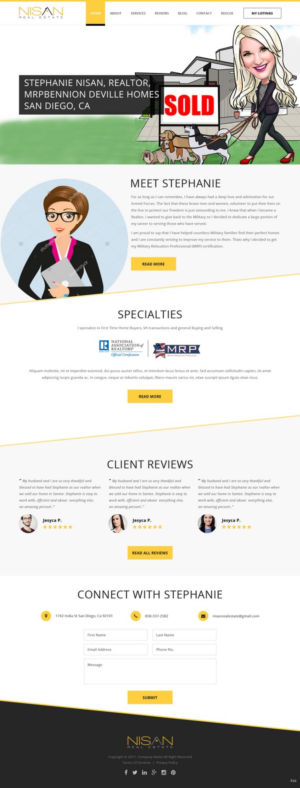 Web Design by pb for Nisan Real Estate | Design: #13639379