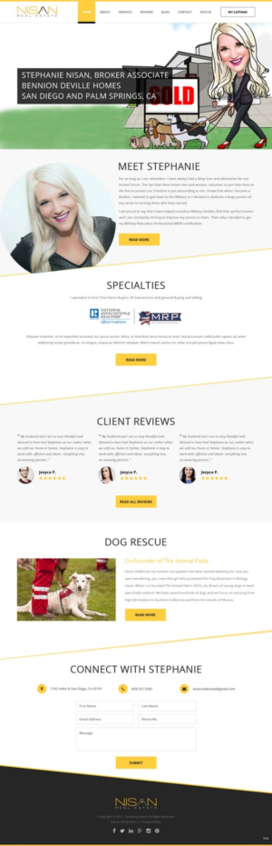 Web Design by pb for Nisan Real Estate | Design: #13653603