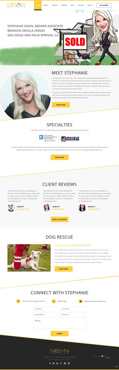 Web Design by pb for Nisan Real Estate | Design: #13677695