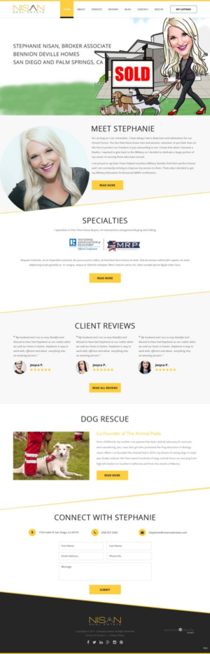 Web Design by pb for Nisan Real Estate | Design: #13677695