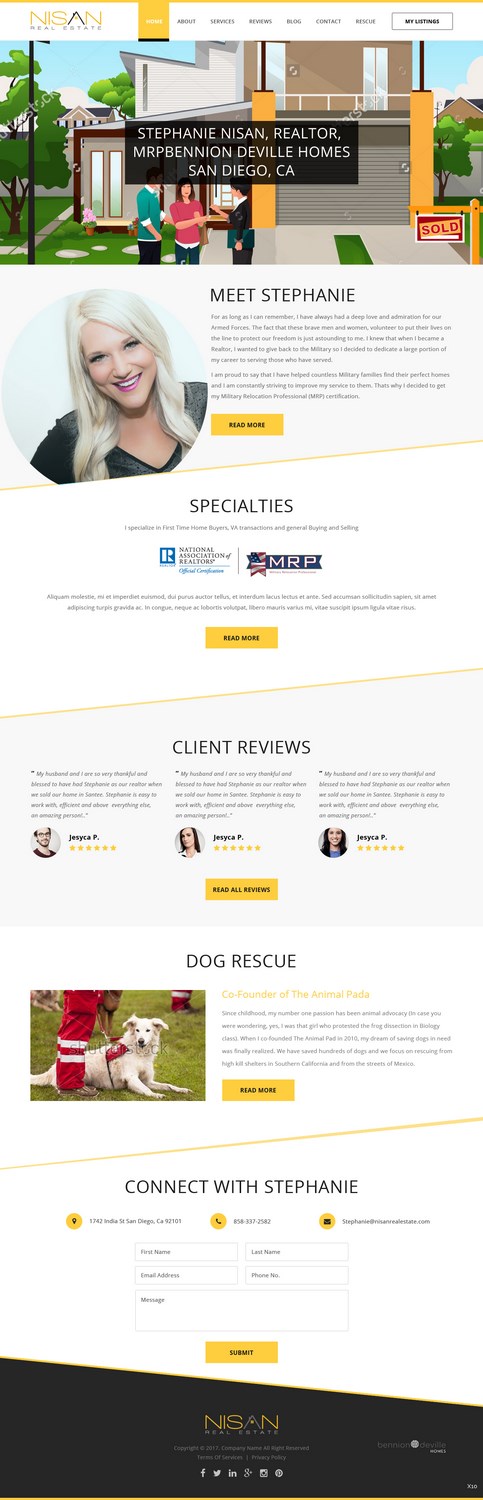 Web Design by pb for Nisan Real Estate | Design #13677696