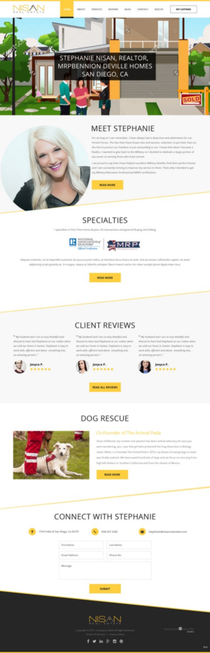 Web Design by pb for Nisan Real Estate | Design: #13677696