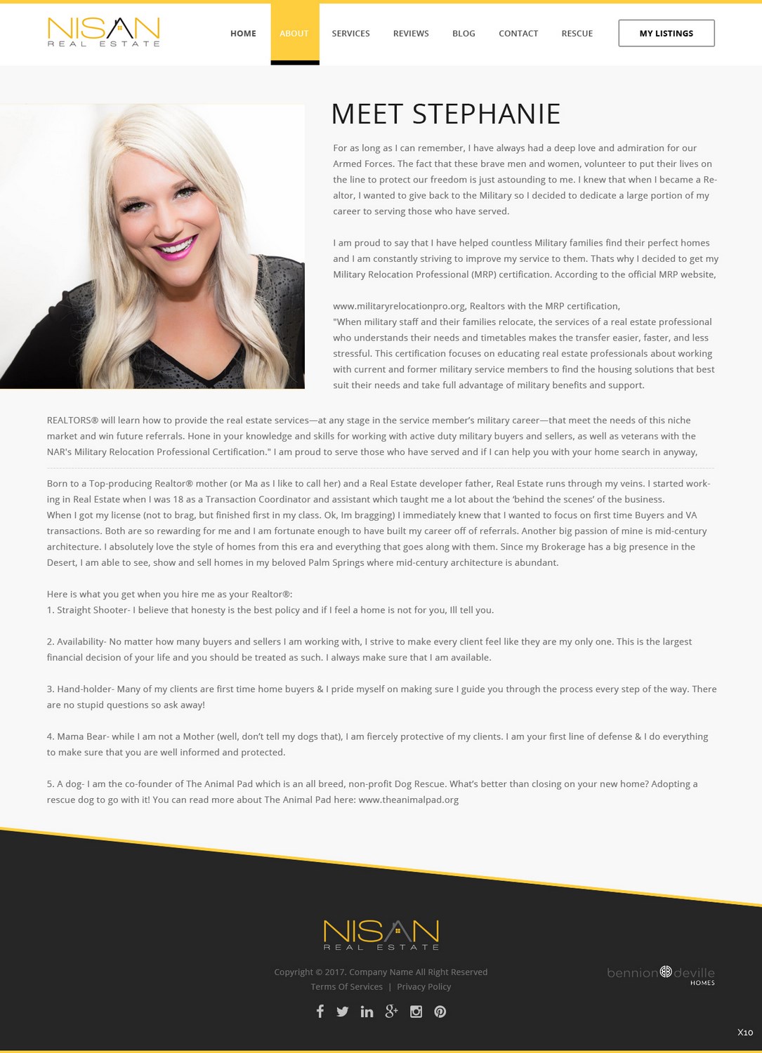 Web Design by pb for Nisan Real Estate | Design #13677697