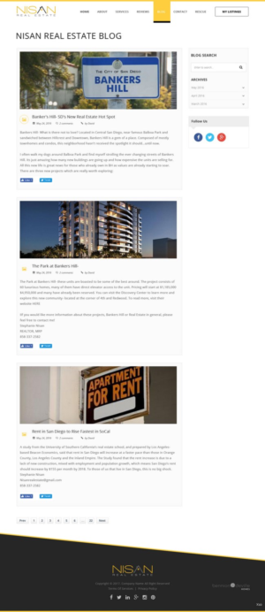 Web Design by pb for Nisan Real Estate | Design: #13677698
