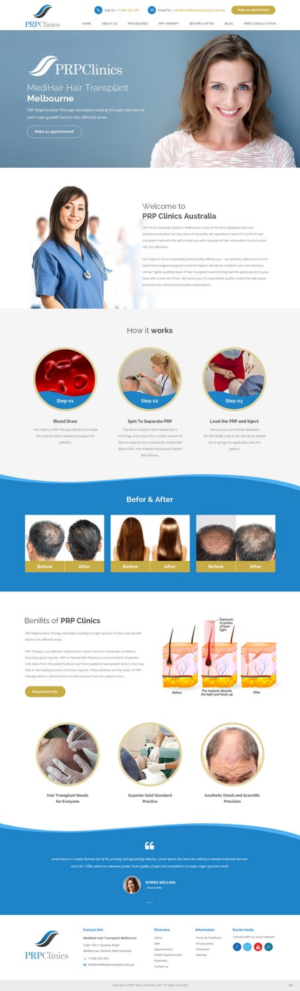 Diseño Web por pb para Medihair Pty Ltd | Diseño: #13587306