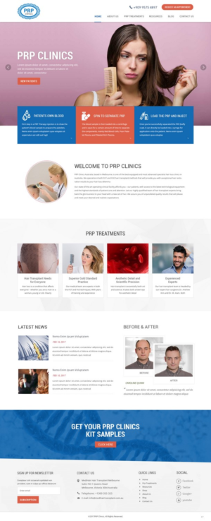 Diseño Web por pb para Medihair Pty Ltd | Diseño: #13587309