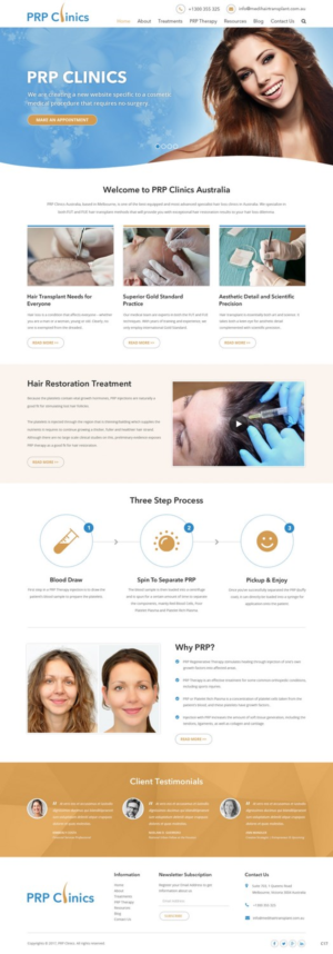 Diseño Web por pb para Medihair Pty Ltd | Diseño: #13587315