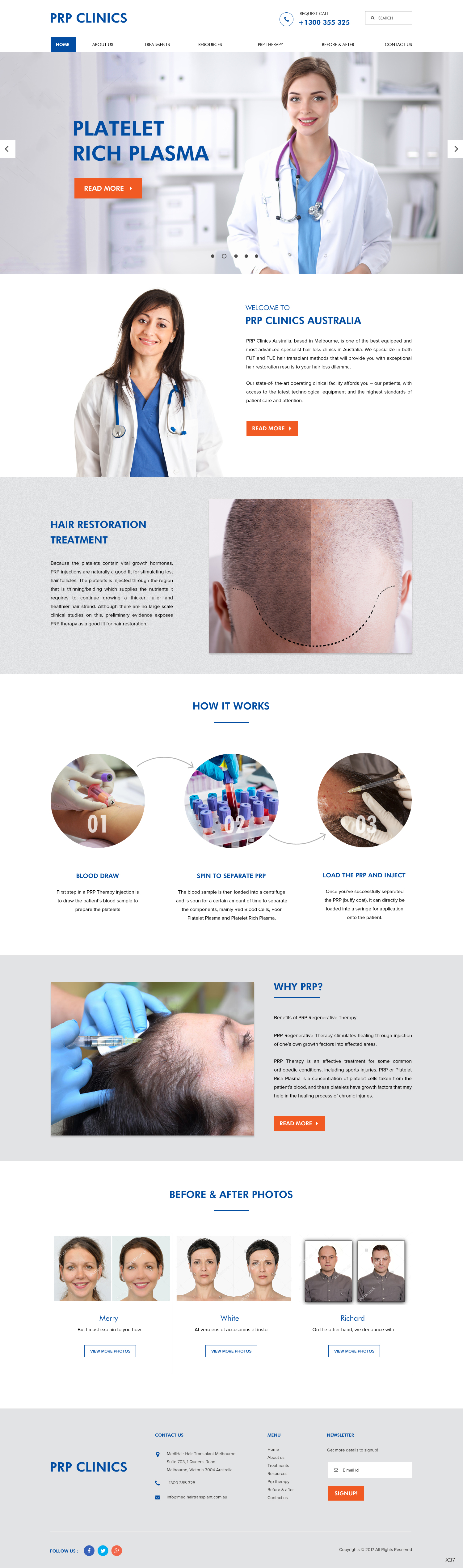 Web Design by pb for Medihair Pty Ltd | Design #13587317