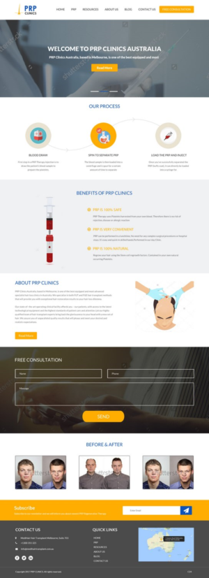 Diseño Web por pb para Medihair Pty Ltd | Diseño: #13595439