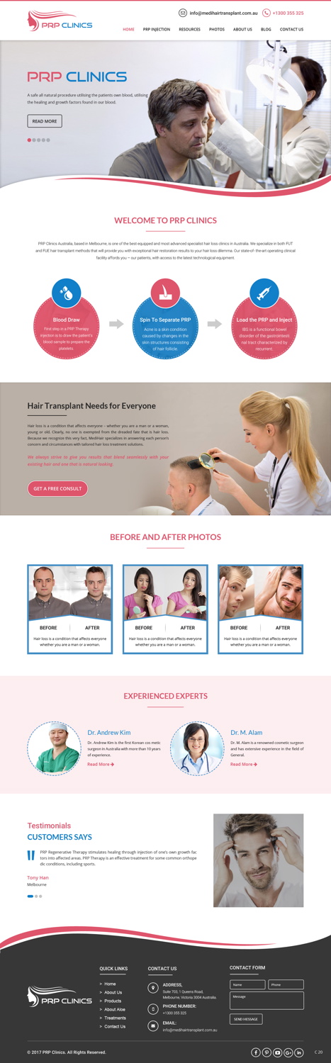 Diseño Web por pb para Medihair Pty Ltd | Diseño: #13733311