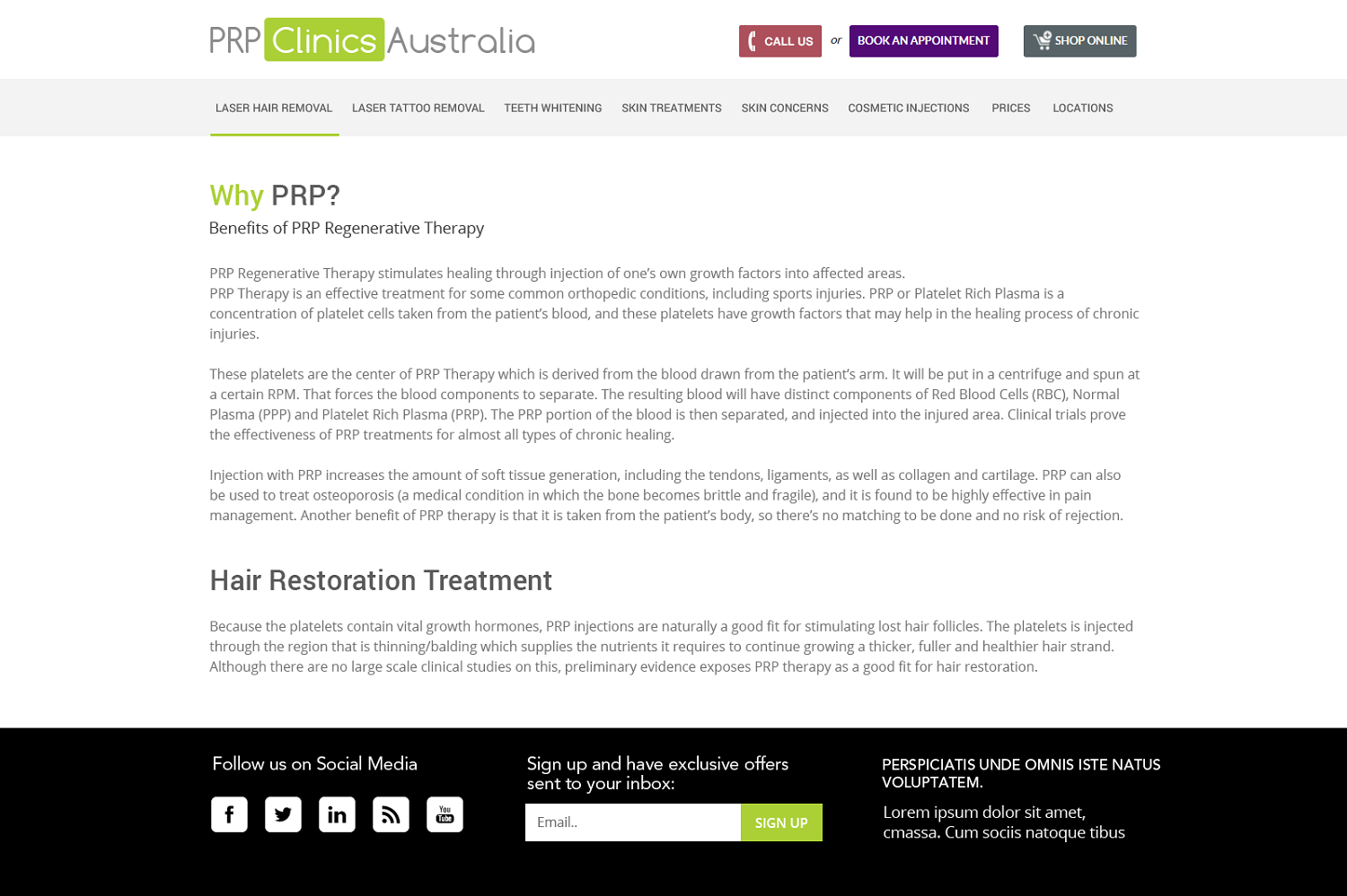 Web-Design von Ayesha Khan für Medihair Pty Ltd | Design #13668280