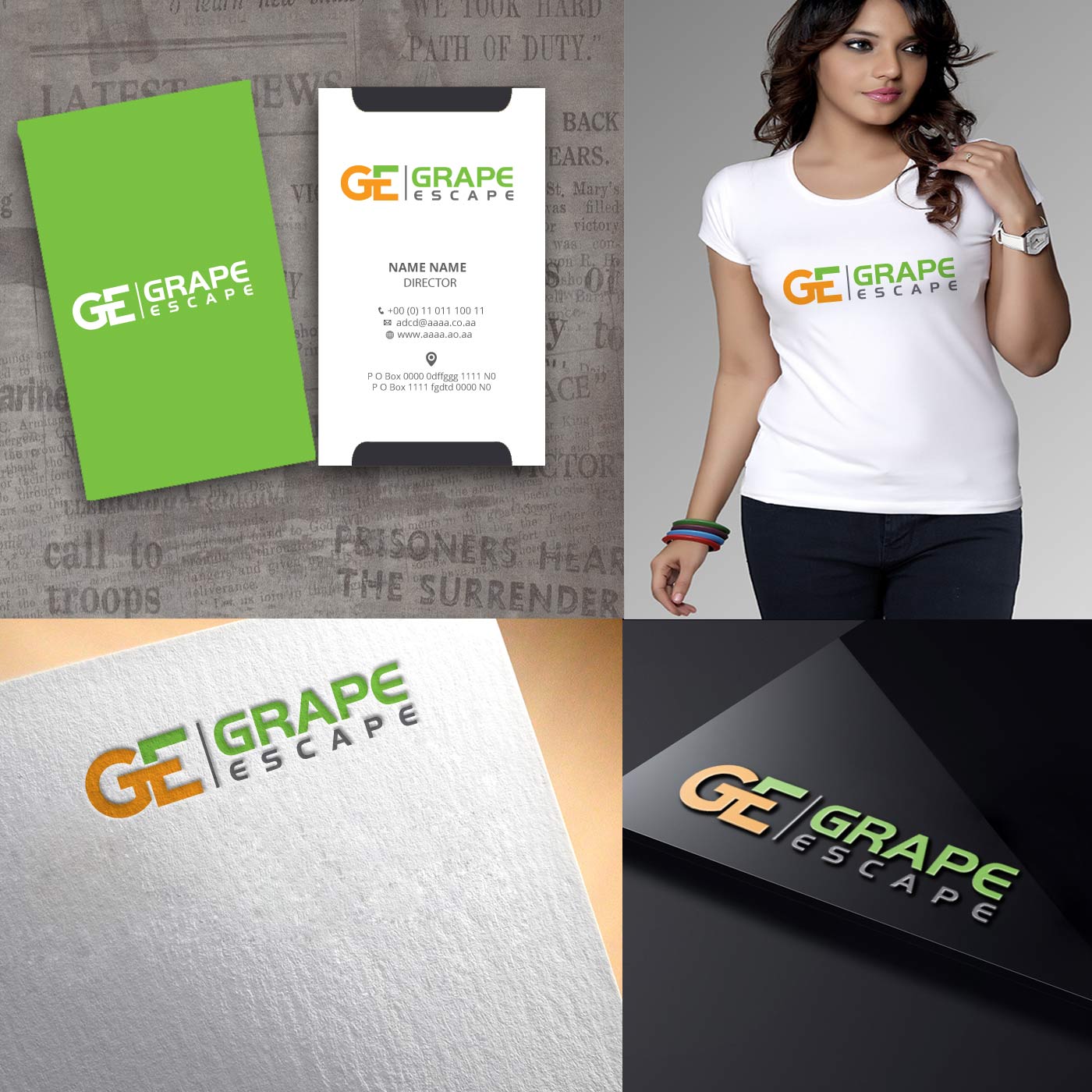 Logo Design by zebronicgraphic for Grape Escape Ltd | Design #13586146
