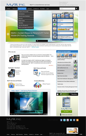Web Design by pb for My911, Inc | Design: #543651