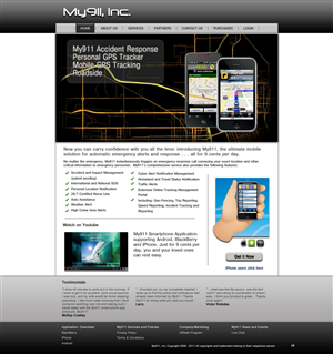 Web Design by pb for My911, Inc | Design: #544014