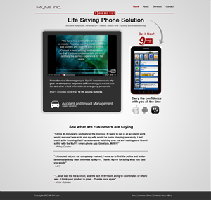Web Design by pb for My911, Inc | Design: #544261