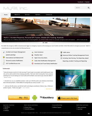 Web Design by pb for My911, Inc | Design: #544420