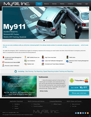 Web Design by pb for My911, Inc | Design: #544423