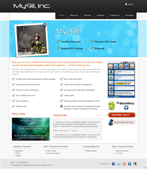 Web Design by pb for My911, Inc | Design: #544425