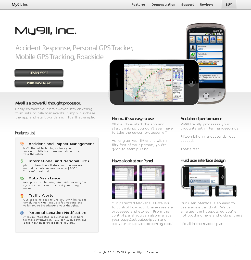 Web-Design von dragnoir für My911, Inc | Design #545641