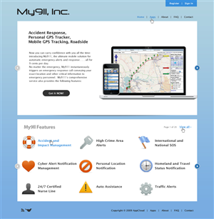 Web Design by dragnoir for My911, Inc | Design: #545669