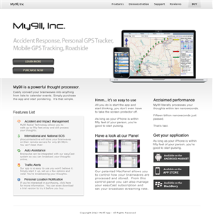 Web Design by dragnoir for My911, Inc | Design: #545736