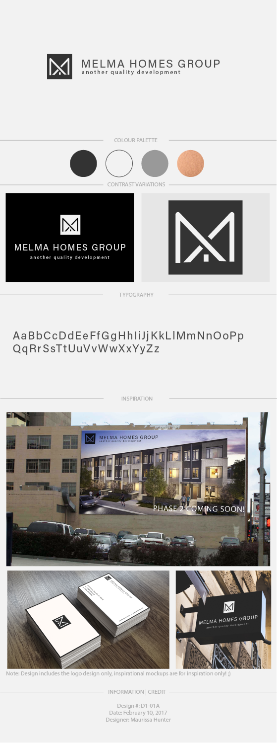 Diseño de Logo por Maurissahunter para melma homes group | Diseño #13679465