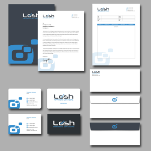 Stationery Design by kousik for Losh Network Services | Design: #13585928