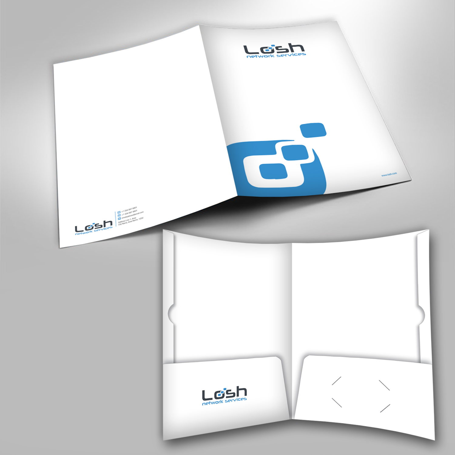 Diseño de Papelería por kousik para Losh Network Services | Diseño #13590126