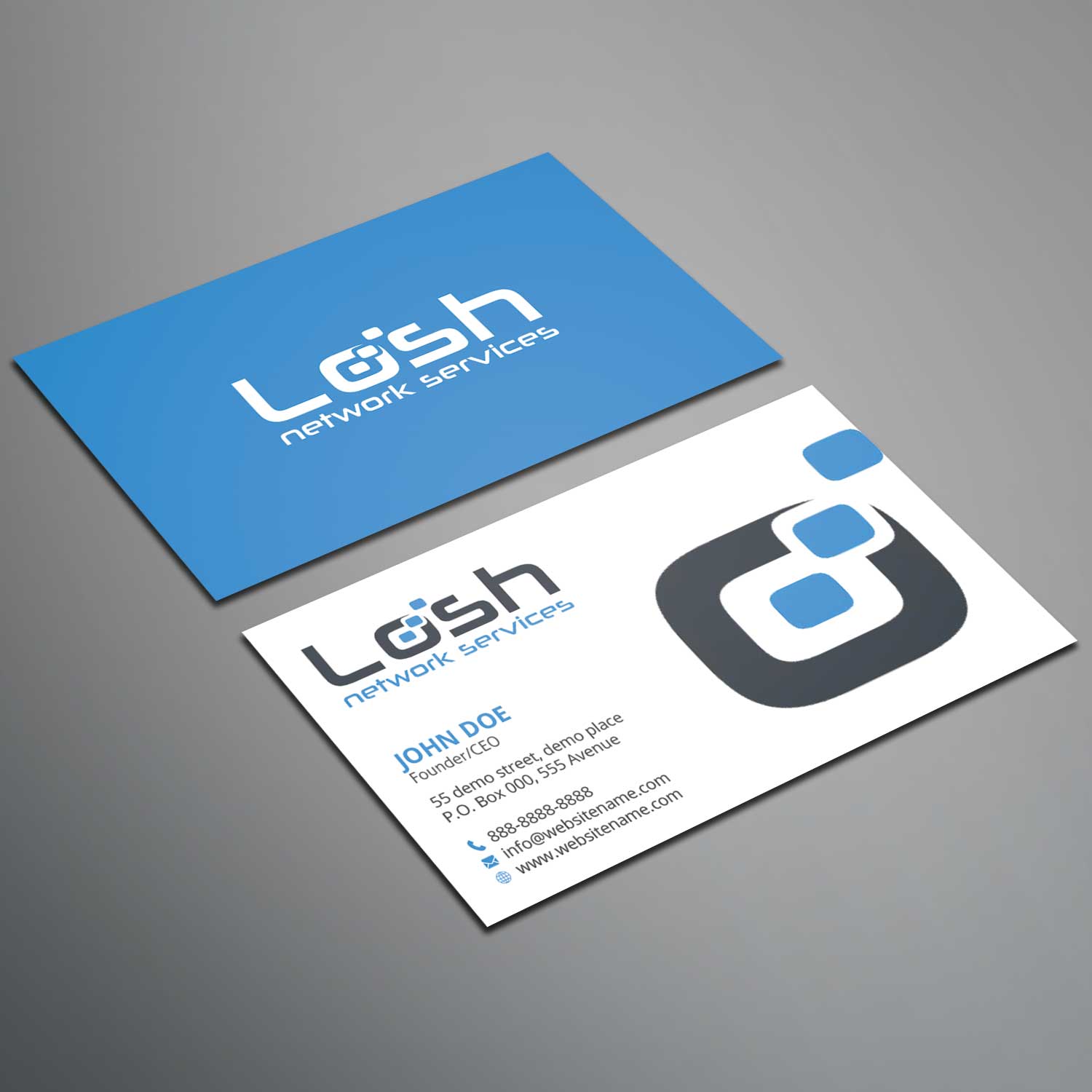 Diseño de Papelería por Right_D para Losh Network Services | Diseño #13593998