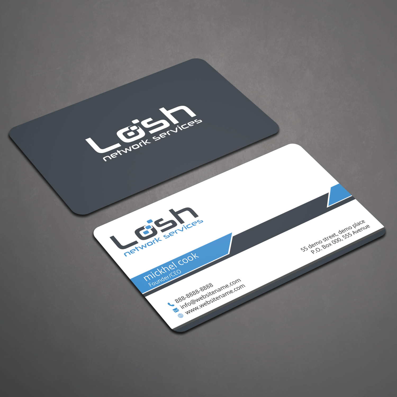 Stationery Design by Right_D for Losh Network Services | Design #13607535