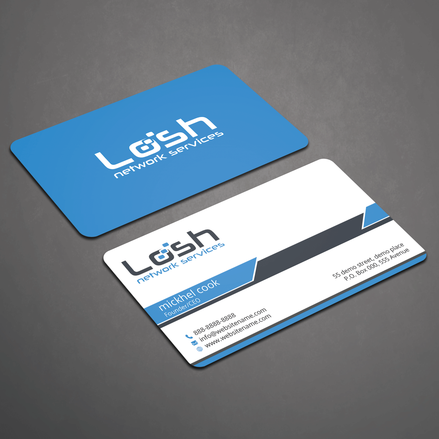 Stationery Design by Right_D for Losh Network Services | Design #13607536