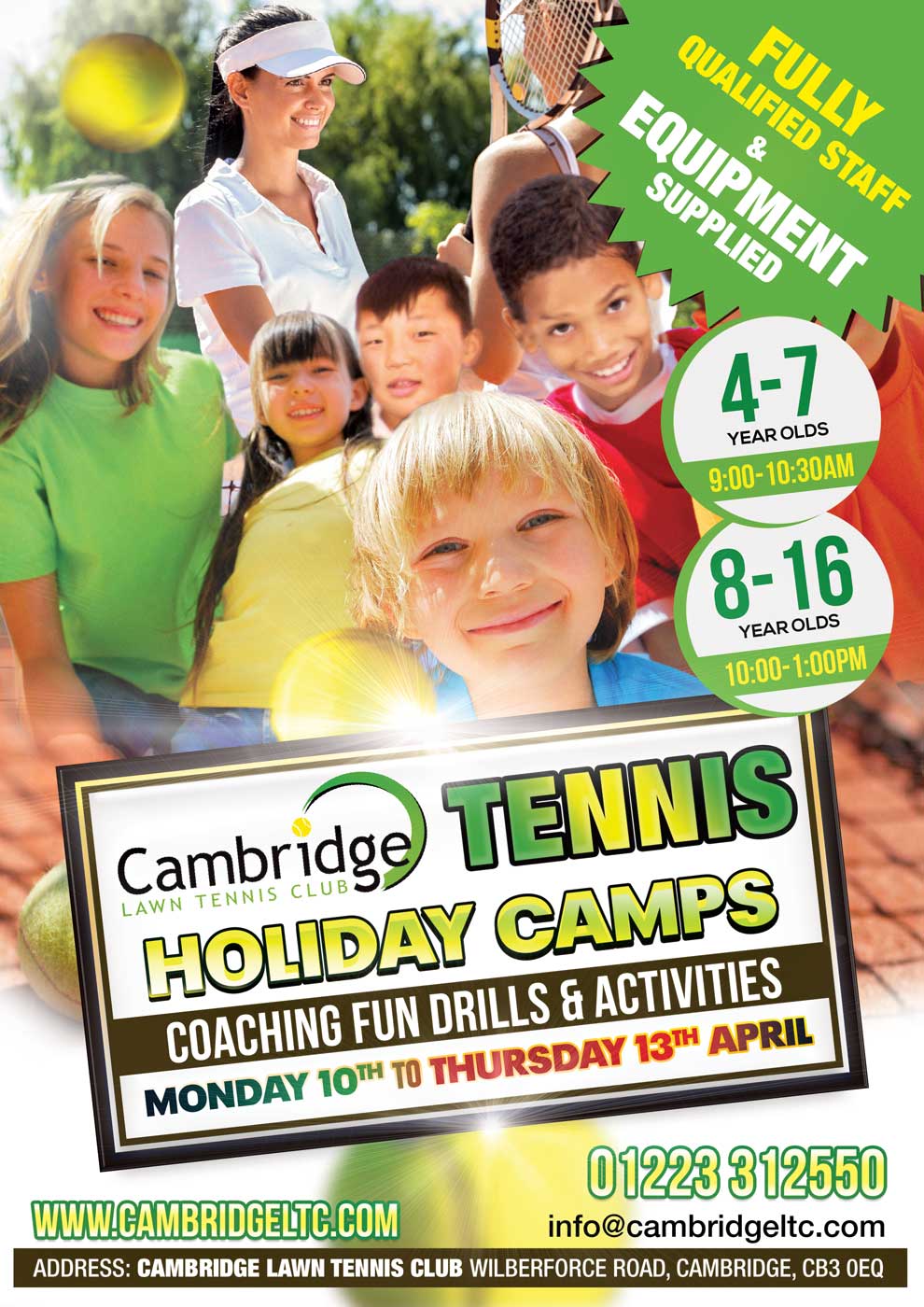 Diseño de Flyer por UrbainFX para Cambridge Lawn Tennis Club  | Diseño #13811524