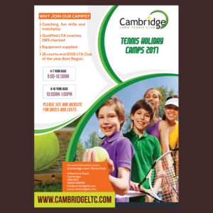Diseño de Flyer por Venkat para Cambridge Lawn Tennis Club  | Diseño: #13939522