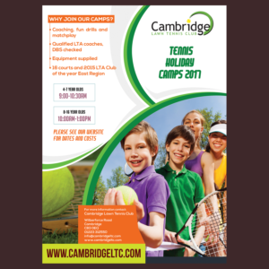 Diseño de Flyer por Venkat para Cambridge Lawn Tennis Club  | Diseño: #13939917
