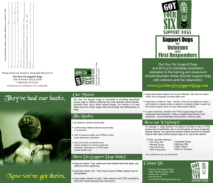 Flyer Design by Abhinash for Got Your Six Support Dogs | Design: #13584602