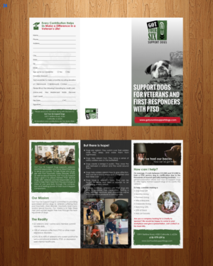Flyer Design by uniquedesign10 for Got Your Six Support Dogs | Design: #13607559