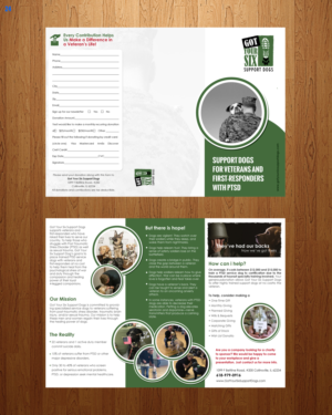 Design de Flyer par uniquedesign10 pour Got Your Six Support Dogs | Design : #13607978