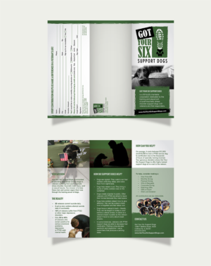Diseño de Flyer por MtBosh para Got Your Six Support Dogs | Diseño #13622718