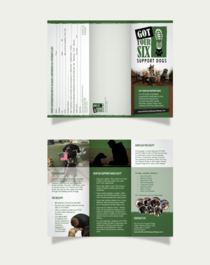 Flyer Design by MtBosh for Got Your Six Support Dogs | Design: #13642978