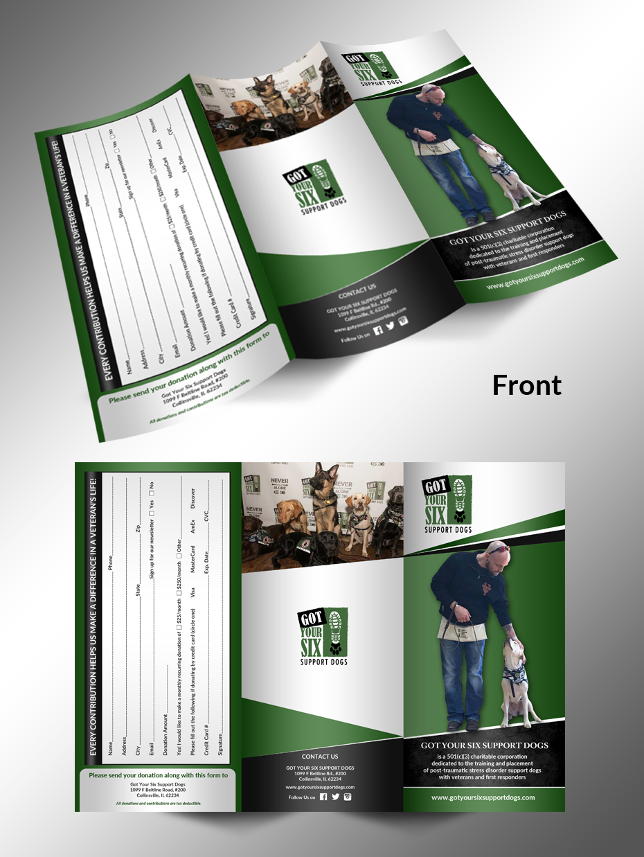 Flyer Design by innovative earth for Got Your Six Support Dogs | Design #13587175