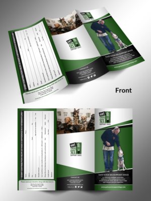 Design de Flyer par innovative earth pour Got Your Six Support Dogs | Design : #13587175