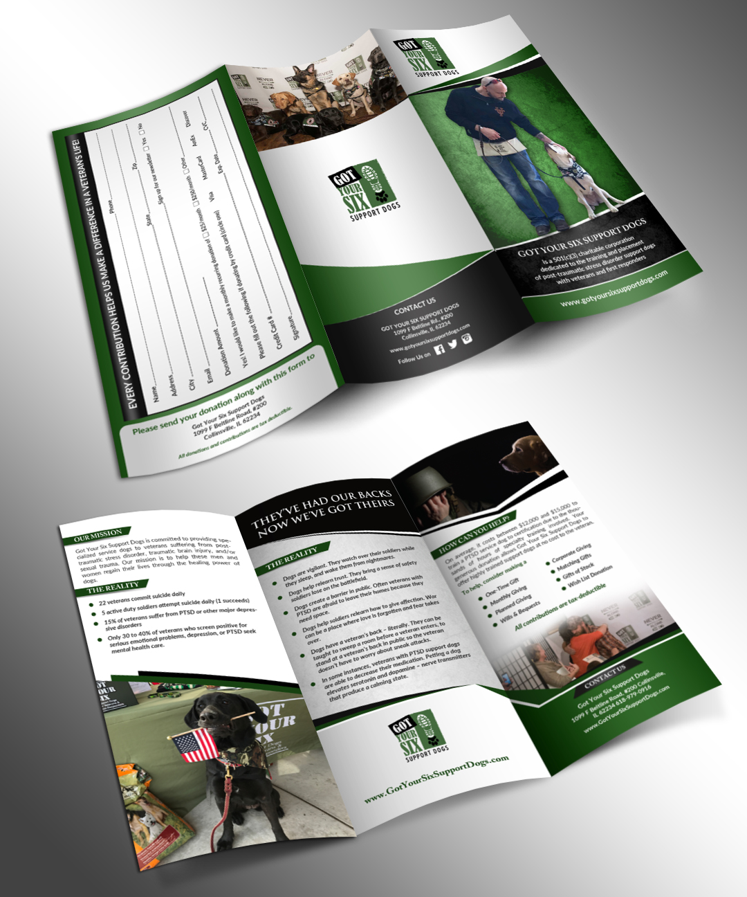 Flyer Design by innovative earth for Got Your Six Support Dogs | Design #13600455