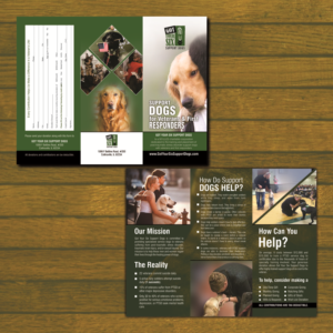 Diseño de Flyer por Nishant Naik para Got Your Six Support Dogs | Diseño #13669788