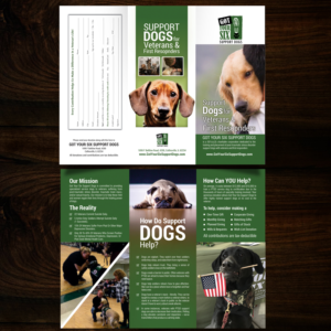 Flyer Design by renuka.fulzele for Got Your Six Support Dogs | Design: #13584944