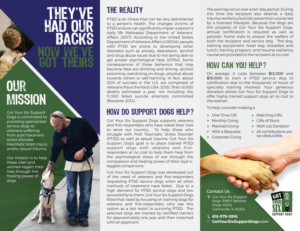 Flyer Design by Marketing Wings for Got Your Six Support Dogs | Design: #13647149