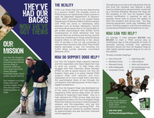Flyer Design by Marketing Wings for Got Your Six Support Dogs | Design: #13664502