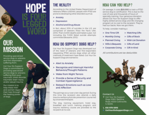 Design de Flyer par Marketing Wings pour Got Your Six Support Dogs | Design : #13688260
