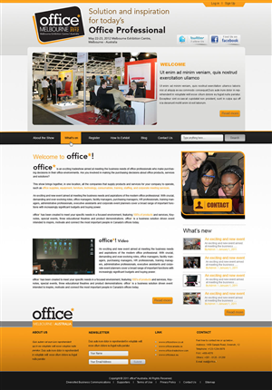 New Australian Event targeting the Office Industry Web Design Project | Web Design par AriefK