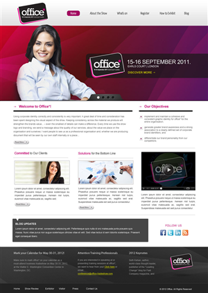 New Australian Event targeting the Office Industry Web Design Project | Web Design par OM